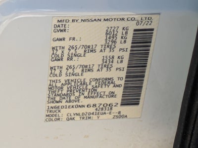 2022 Nissan Frontier PRO-4X