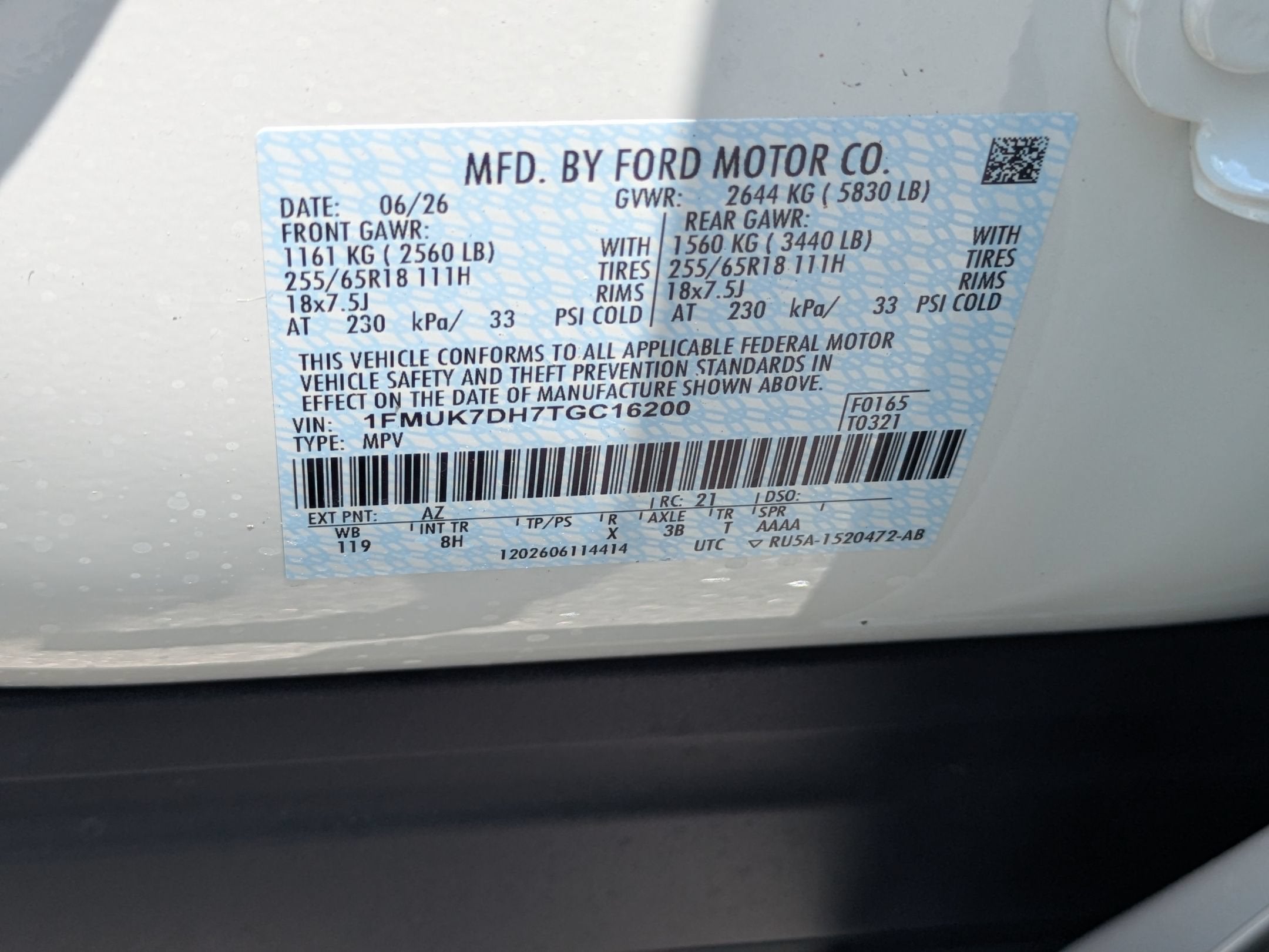2026 Ford Explorer Active w/200A Pkg
