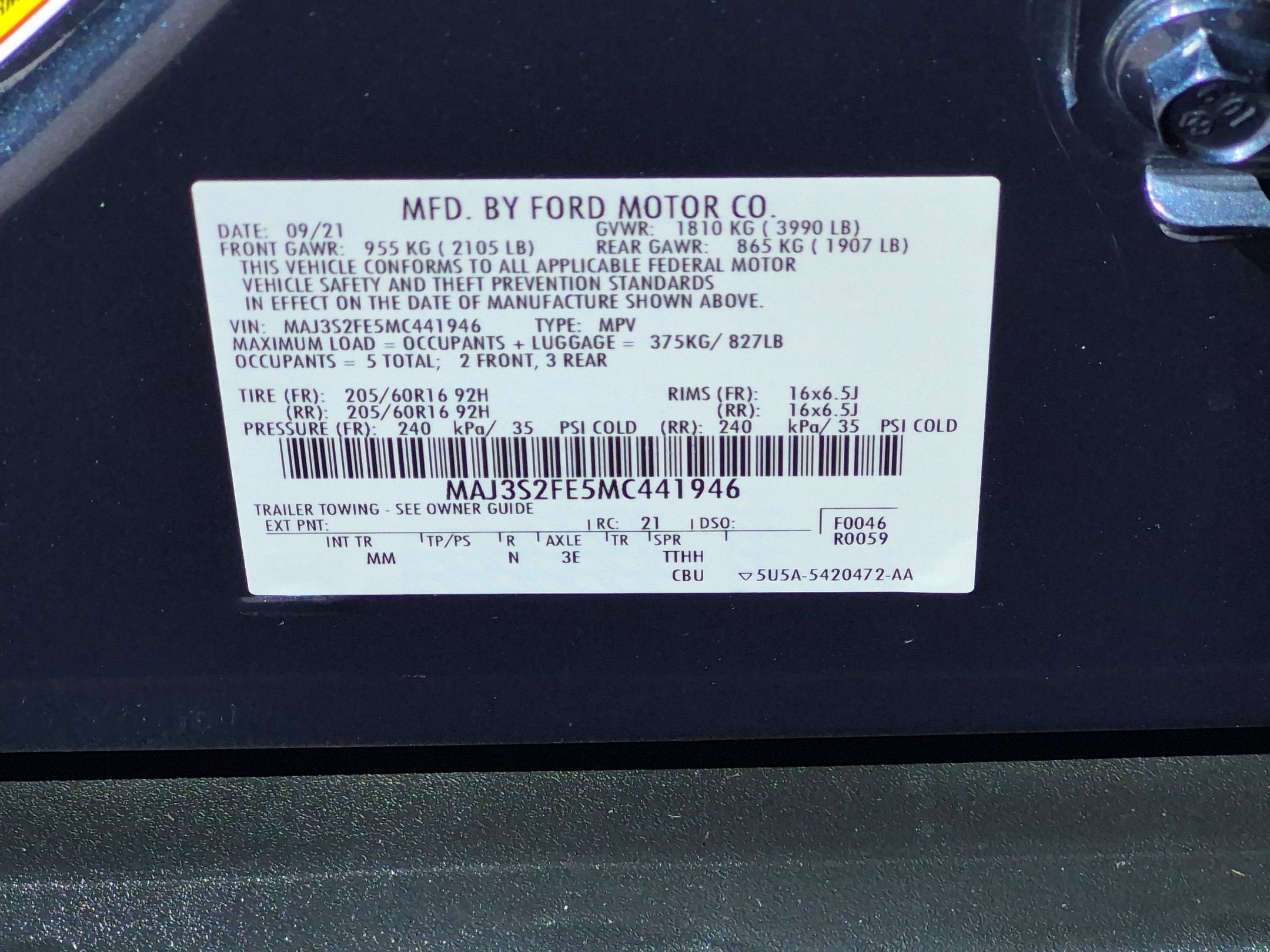 2021 Ford EcoSport S