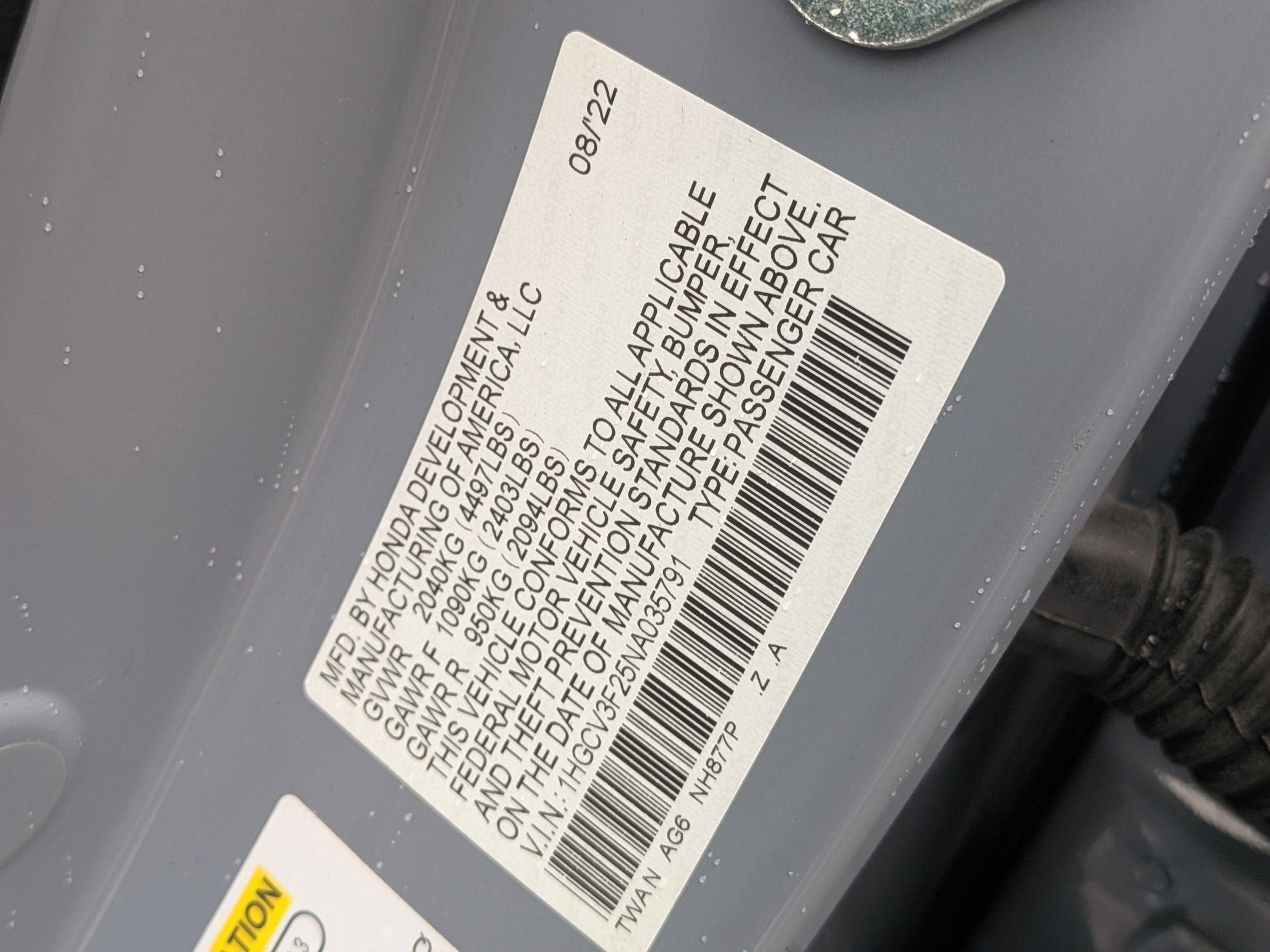 2022 Honda Accord Hybrid Sport