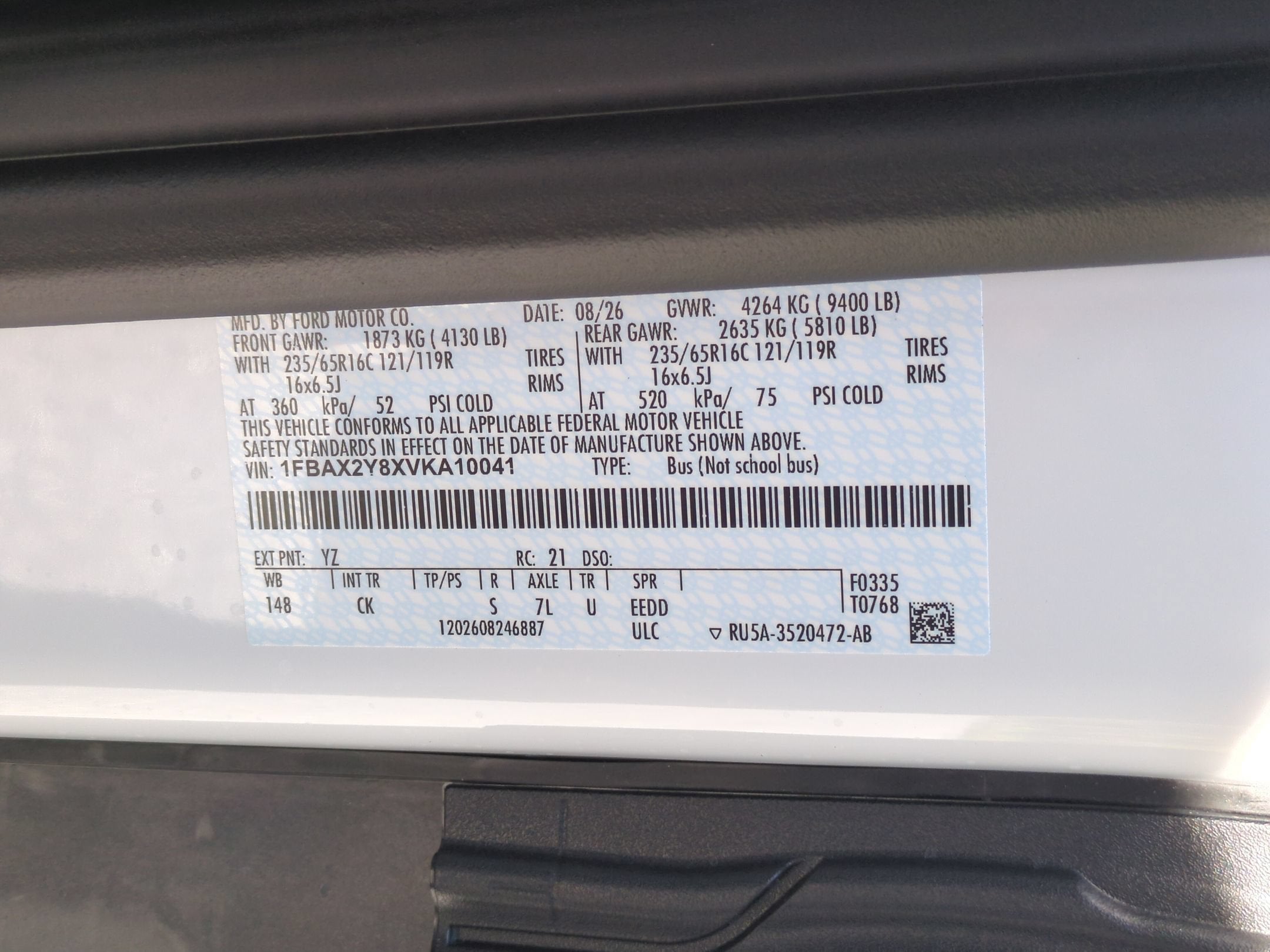 2027 Ford Transit Passenger Wagon XL