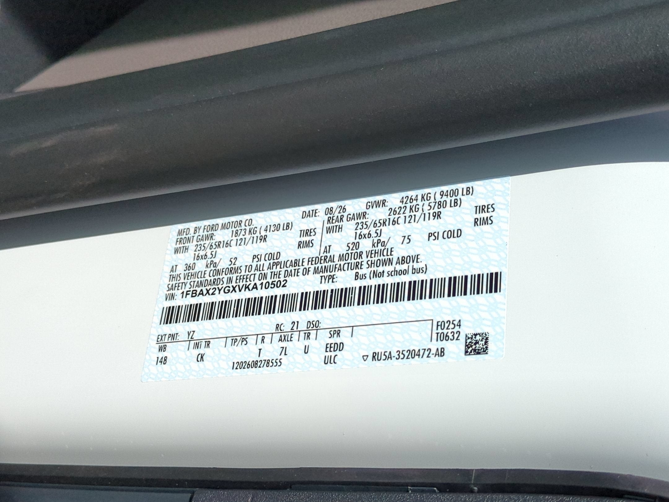 2027 Ford Transit Passenger Wagon XLT