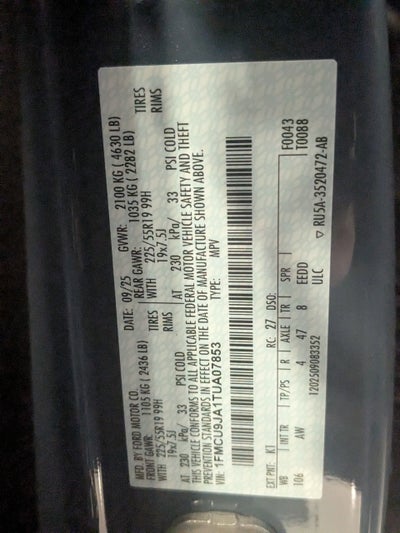 2026 Ford Escape Platinum