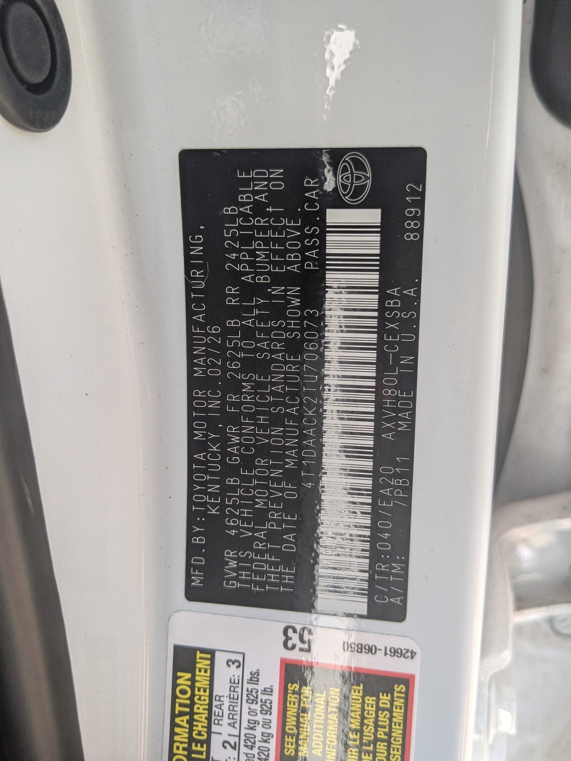2026 Toyota Camry SE