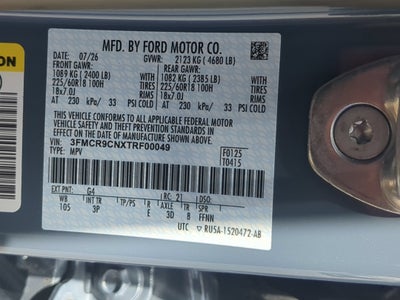 2026 Ford Bronco Sport Outer Banks
