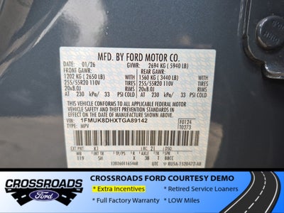 2026 Ford Explorer Active - Crossroads Courtesy Demo