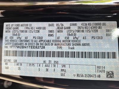 2026 Ford Super Duty F-250 SRW XLT