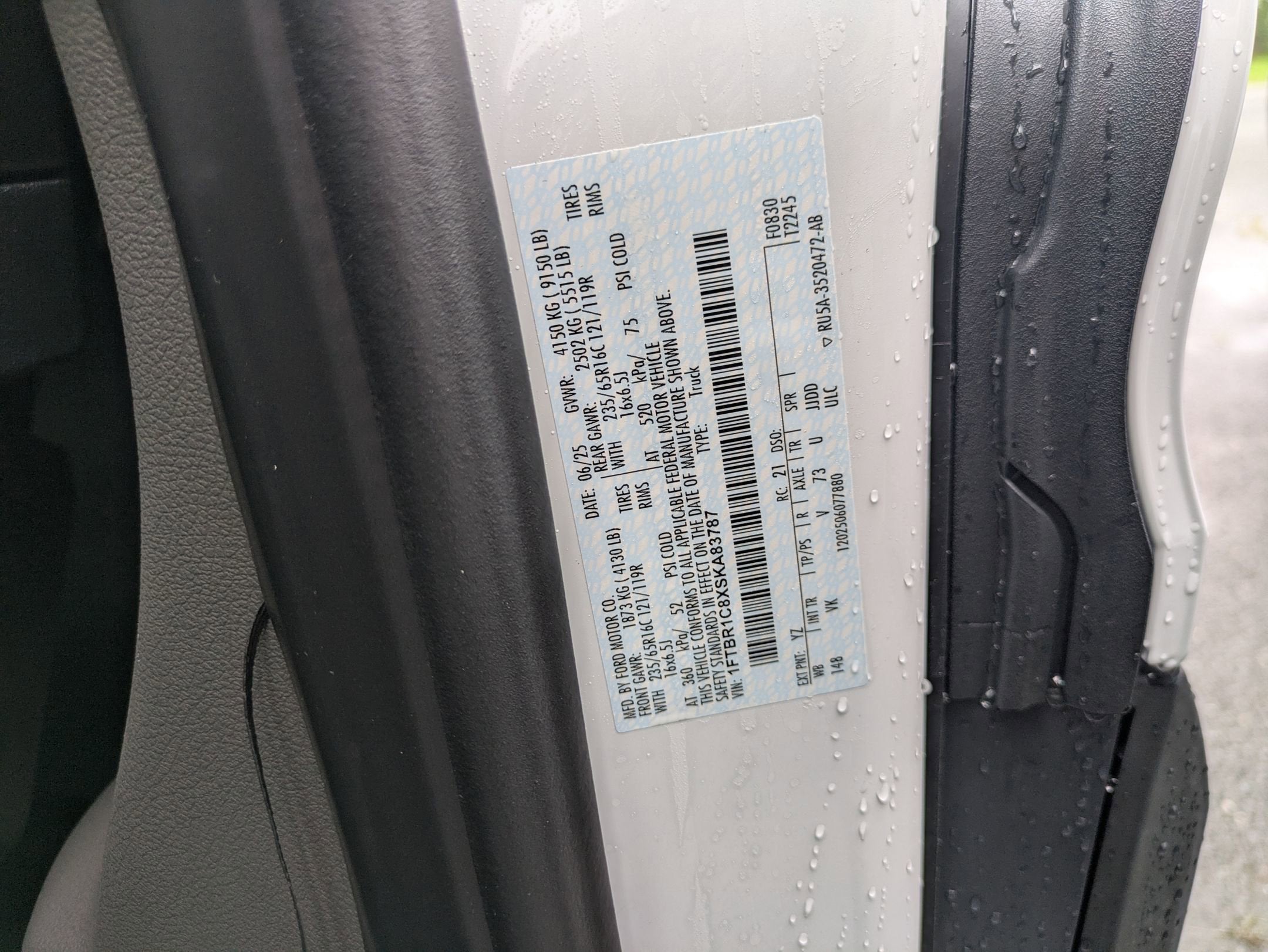 2025 Ford Transit Cargo Van Base