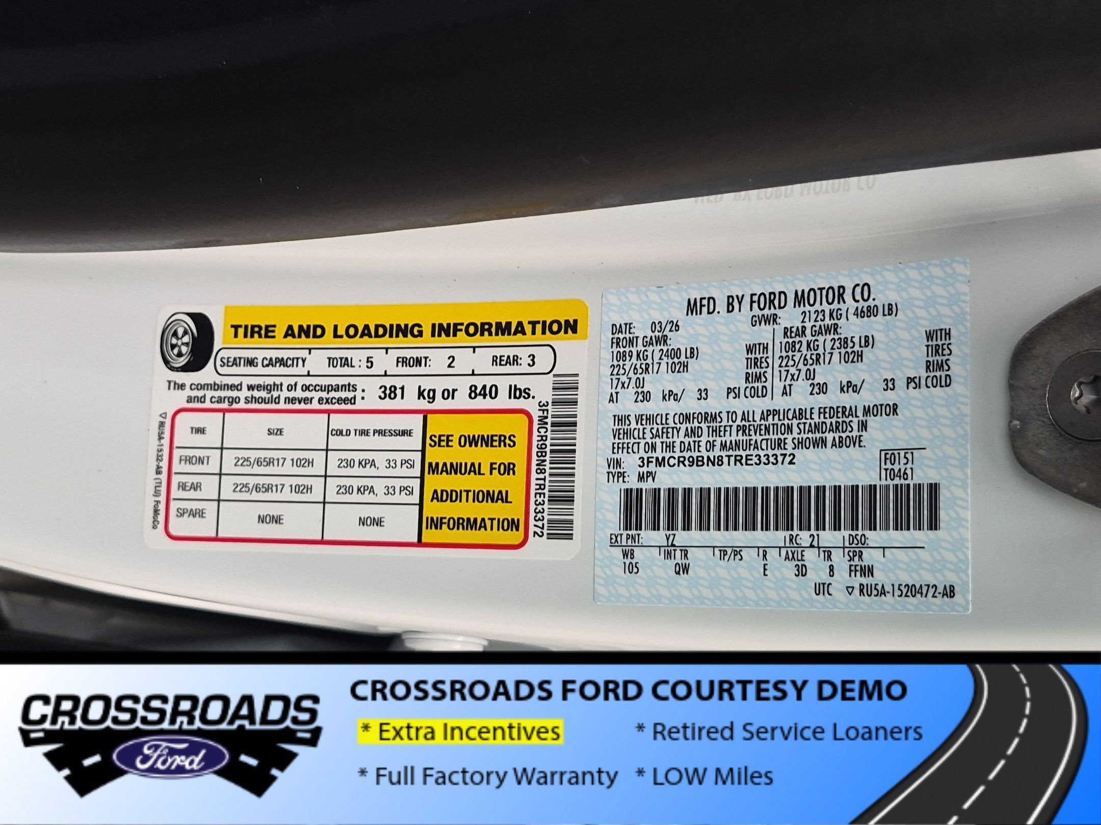 2026 Ford Bronco Sport Big Bend - Crossroads Courtesy Demo