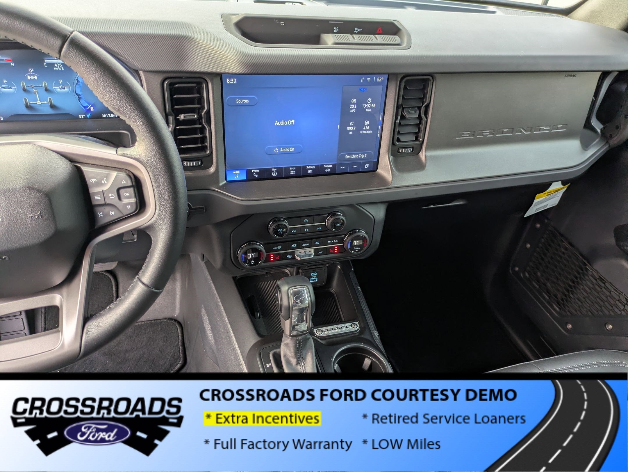 2025 Ford Bronco Big Bend - Crossroads Courtesy Demo