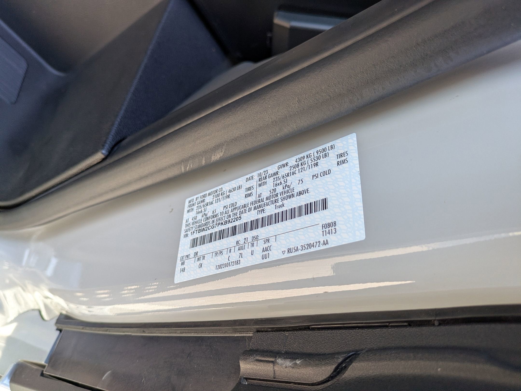 2023 Ford Transit Cargo Van Base