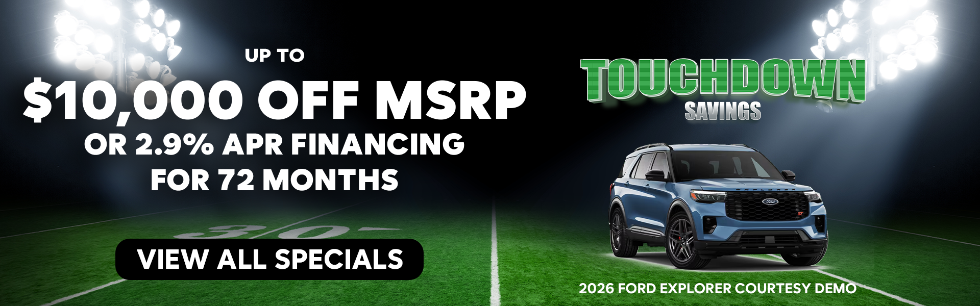 $10,000 Off MSRP Or 2.9% APR for 72 Months